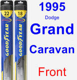 Front Wiper Blade Pack for 1995 Dodge Grand Caravan - Hybrid