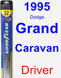 Driver Wiper Blade for 1995 Dodge Grand Caravan - Hybrid