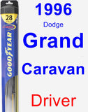 Driver Wiper Blade for 1996 Dodge Grand Caravan - Hybrid