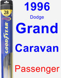 Passenger Wiper Blade for 1996 Dodge Grand Caravan - Hybrid
