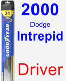 Driver Wiper Blade for 2000 Dodge Intrepid - Hybrid