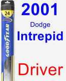 Driver Wiper Blade for 2001 Dodge Intrepid - Hybrid