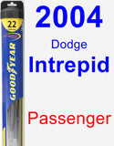 Passenger Wiper Blade for 2004 Dodge Intrepid - Hybrid