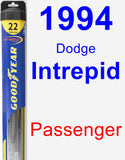 Passenger Wiper Blade for 1994 Dodge Intrepid - Hybrid