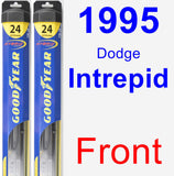 Front Wiper Blade Pack for 1995 Dodge Intrepid - Hybrid