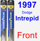 Front Wiper Blade Pack for 1997 Dodge Intrepid - Hybrid