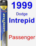 Passenger Wiper Blade for 1999 Dodge Intrepid - Hybrid