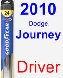 Driver Wiper Blade for 2010 Dodge Journey - Hybrid