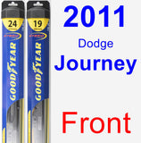 Front Wiper Blade Pack for 2011 Dodge Journey - Hybrid