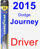 Driver Wiper Blade for 2015 Dodge Journey - Hybrid