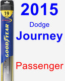 Passenger Wiper Blade for 2015 Dodge Journey - Hybrid