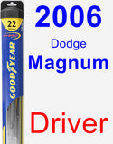 Driver Wiper Blade for 2006 Dodge Magnum - Hybrid