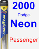 Passenger Wiper Blade for 2000 Dodge Neon - Hybrid