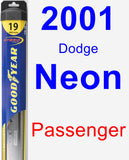 Passenger Wiper Blade for 2001 Dodge Neon - Hybrid