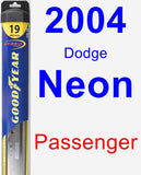 Passenger Wiper Blade for 2004 Dodge Neon - Hybrid