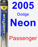 Passenger Wiper Blade for 2005 Dodge Neon - Hybrid