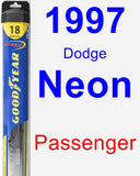 Passenger Wiper Blade for 1997 Dodge Neon - Hybrid