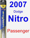 Passenger Wiper Blade for 2007 Dodge Nitro - Hybrid