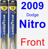 Front Wiper Blade Pack for 2009 Dodge Nitro - Hybrid