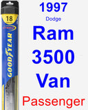 Passenger Wiper Blade for 1997 Dodge Ram 3500 Van - Hybrid