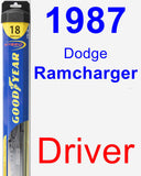 Driver Wiper Blade for 1987 Dodge Ramcharger - Hybrid