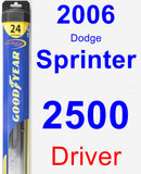 Driver Wiper Blade for 2006 Dodge Sprinter 2500 - Hybrid