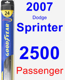 Passenger Wiper Blade for 2007 Dodge Sprinter 2500 - Hybrid