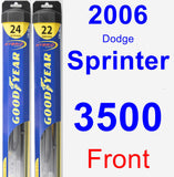 Front Wiper Blade Pack for 2006 Dodge Sprinter 3500 - Hybrid