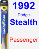 Passenger Wiper Blade for 1992 Dodge Stealth - Hybrid