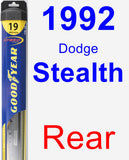 Rear Wiper Blade for 1992 Dodge Stealth - Hybrid