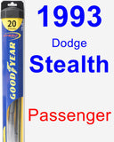 Passenger Wiper Blade for 1993 Dodge Stealth - Hybrid