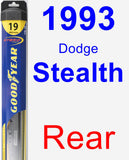 Rear Wiper Blade for 1993 Dodge Stealth - Hybrid