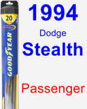 Passenger Wiper Blade for 1994 Dodge Stealth - Hybrid