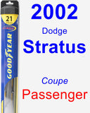 Passenger Wiper Blade for 2002 Dodge Stratus - Hybrid