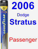 Passenger Wiper Blade for 2006 Dodge Stratus - Hybrid