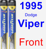 Front Wiper Blade Pack for 1995 Dodge Viper - Hybrid
