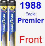Front Wiper Blade Pack for 1988 Eagle Premier - Hybrid