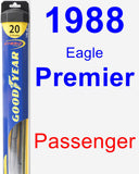 Passenger Wiper Blade for 1988 Eagle Premier - Hybrid