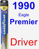 Driver Wiper Blade for 1990 Eagle Premier - Hybrid