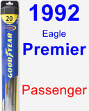 Passenger Wiper Blade for 1992 Eagle Premier - Hybrid
