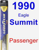 Passenger Wiper Blade for 1990 Eagle Summit - Hybrid