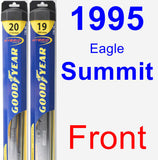 Front Wiper Blade Pack for 1995 Eagle Summit - Hybrid