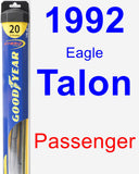 Passenger Wiper Blade for 1992 Eagle Talon - Hybrid