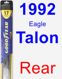 Rear Wiper Blade for 1992 Eagle Talon - Hybrid