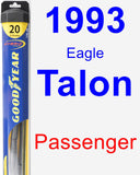 Passenger Wiper Blade for 1993 Eagle Talon - Hybrid