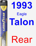 Rear Wiper Blade for 1993 Eagle Talon - Hybrid