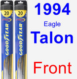 Front Wiper Blade Pack for 1994 Eagle Talon - Hybrid
