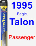 Passenger Wiper Blade for 1995 Eagle Talon - Hybrid