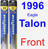 Front Wiper Blade Pack for 1996 Eagle Talon - Hybrid
