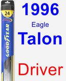 Driver Wiper Blade for 1996 Eagle Talon - Hybrid